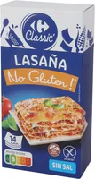 Laminas de lasaña sin gluten
