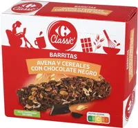 Barritas Avena Y Cereales Con Chocolate Negro