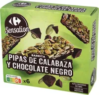 Barrita Pipas De Calabaza Y Chocolate Negro