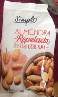 Almendra repelada frita con sal