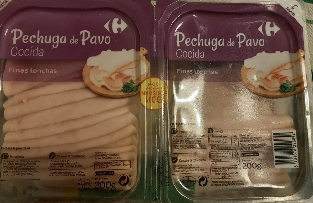 Pechuga de pavo cocida