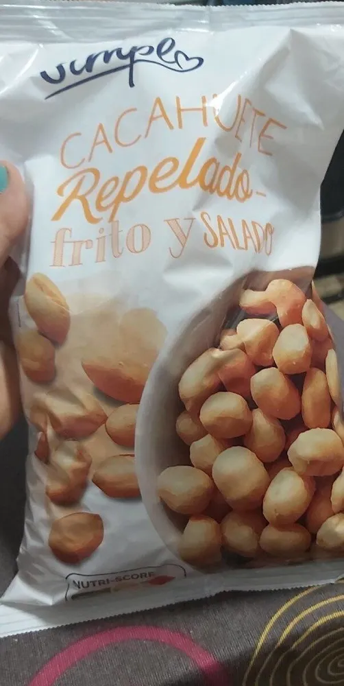 Cacahuetes fritos y salados