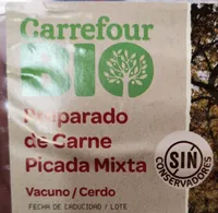 Preparado de carne picada mixta