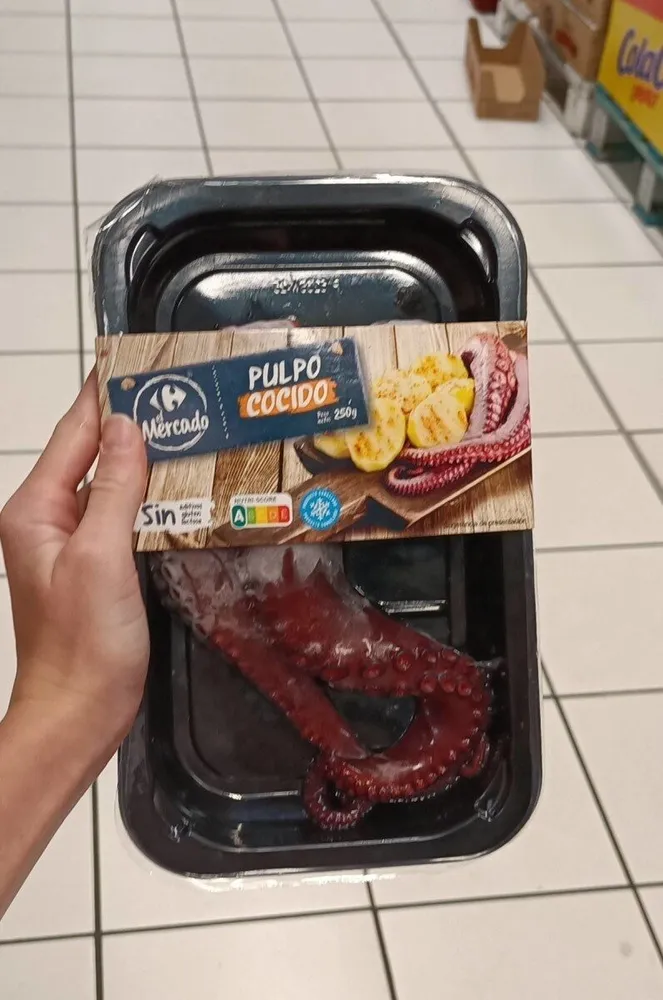 Pulpo cocido