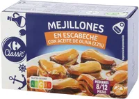 MEJILLONES ESCABECHE CON ACEITE DE OLIVA
