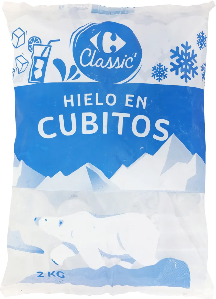 Hielo en cubitos