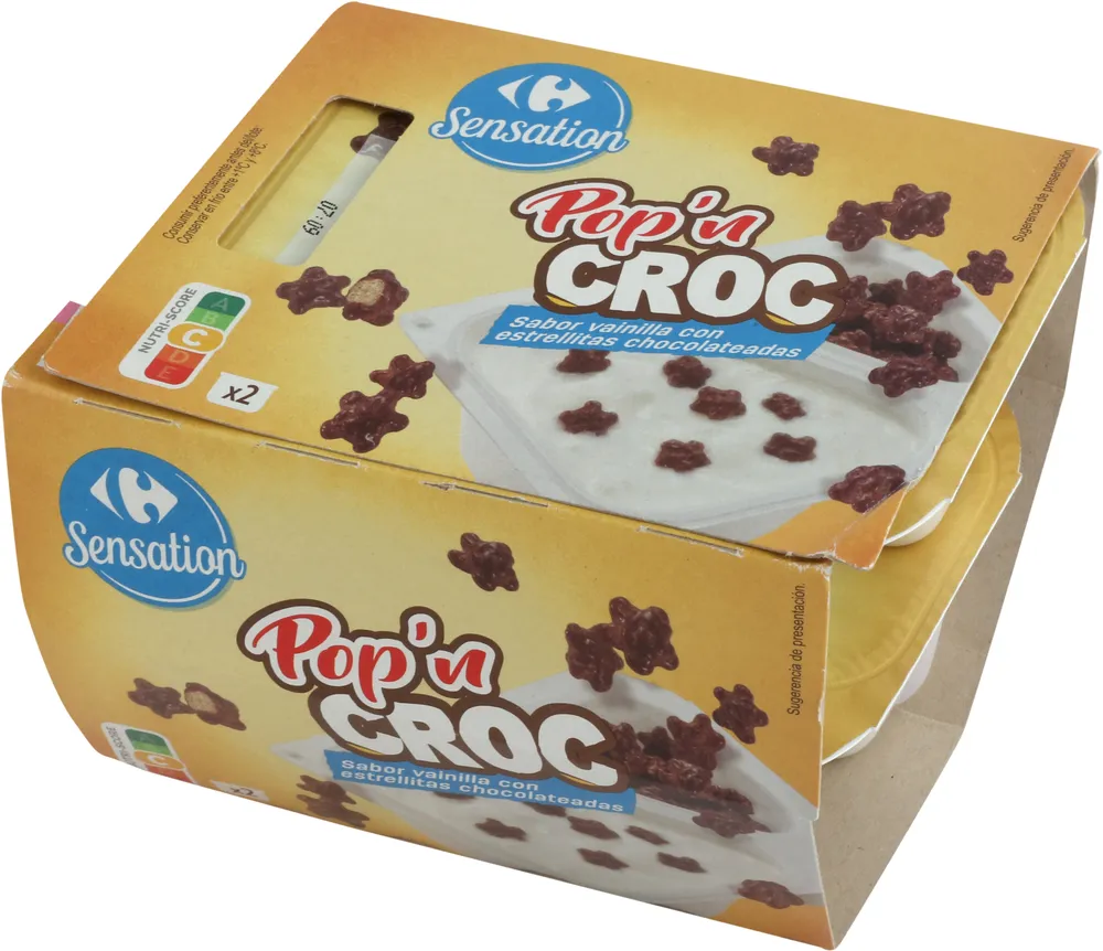 Sabor vainilla con estrellitas chocolateadas
