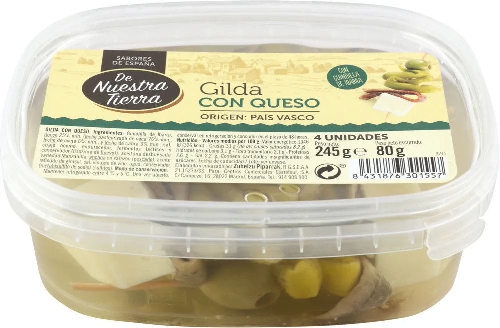 Gilda con queso