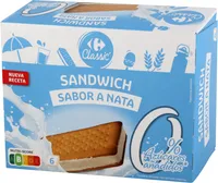 Helado sandwich sin azúcar