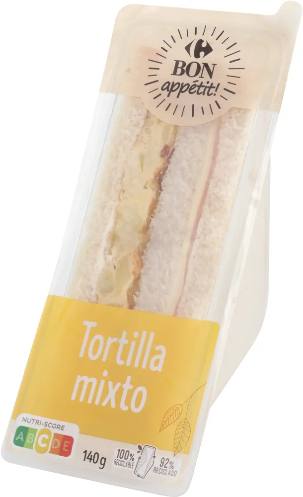 sándwich tortilla mixto