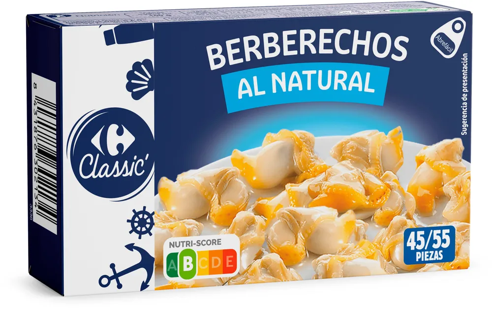 Berberechos al natural