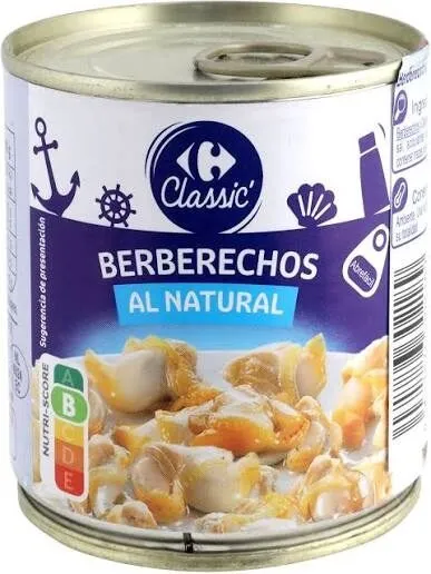 Berberechos al natural