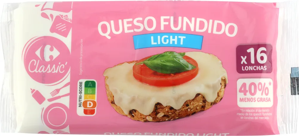 Queso fundido light