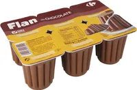 Flan de chocolate