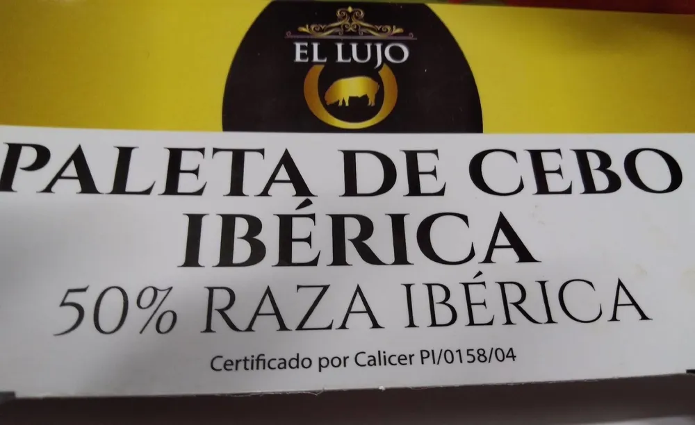 Paleta de cebo iberico