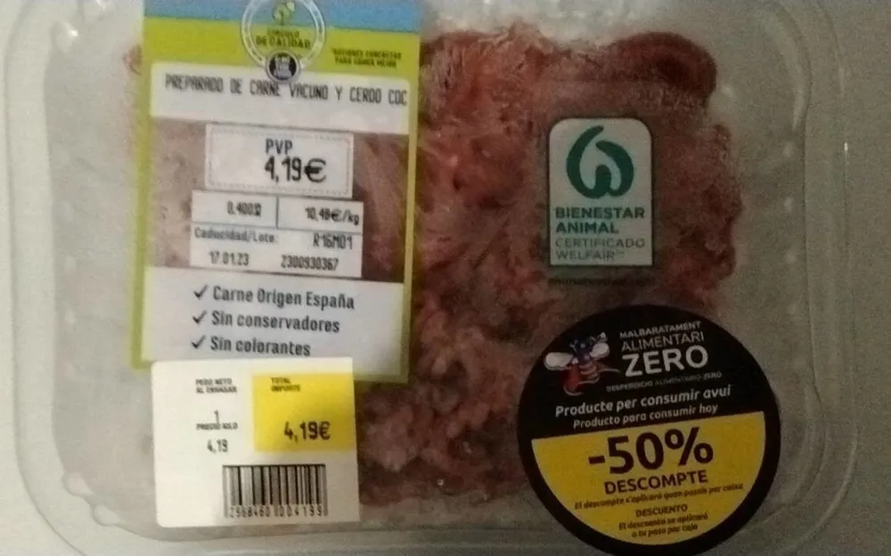 Carne vacuno y cerdo