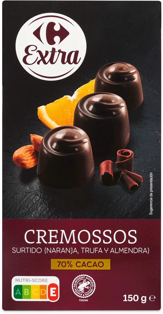 Bombón chocolate negro 70% Cacao