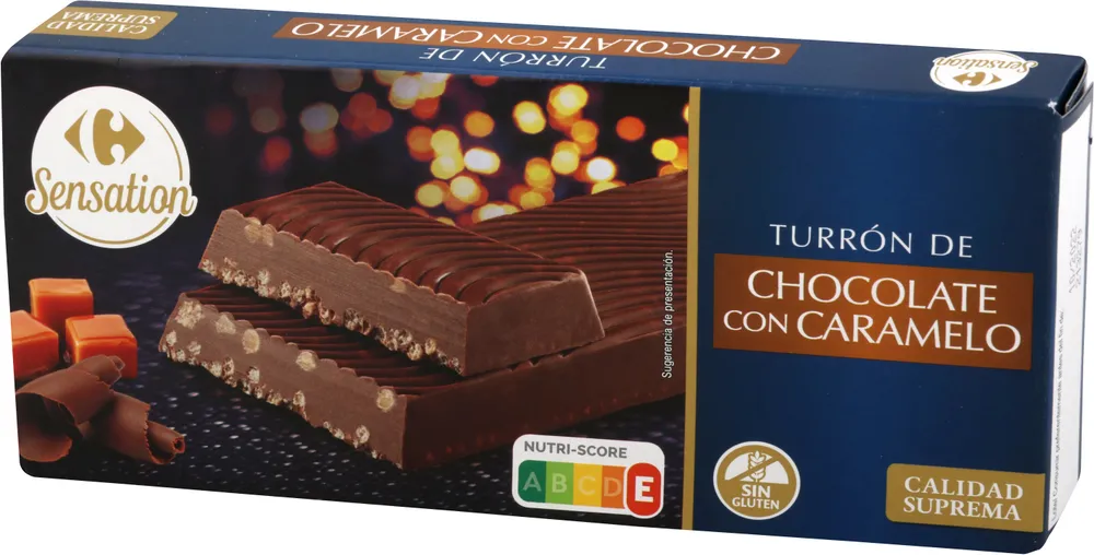 Turrón De Chocolate Y Caramelo