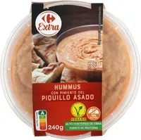 Hummus con pimiento del piquillo asado