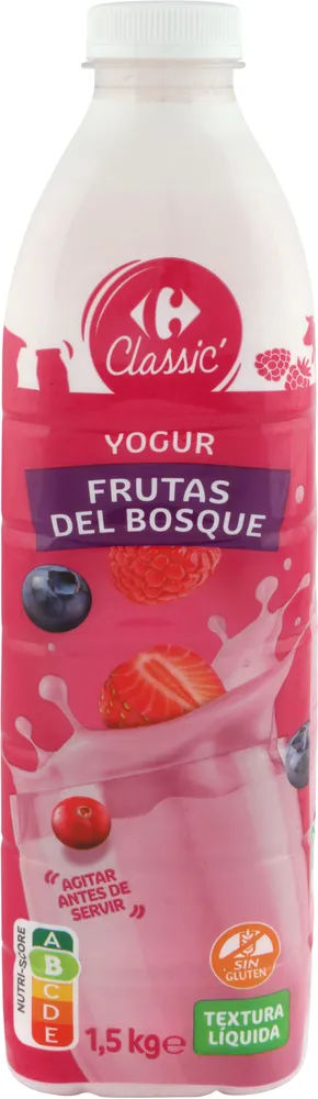 Yogur frutas del bosque