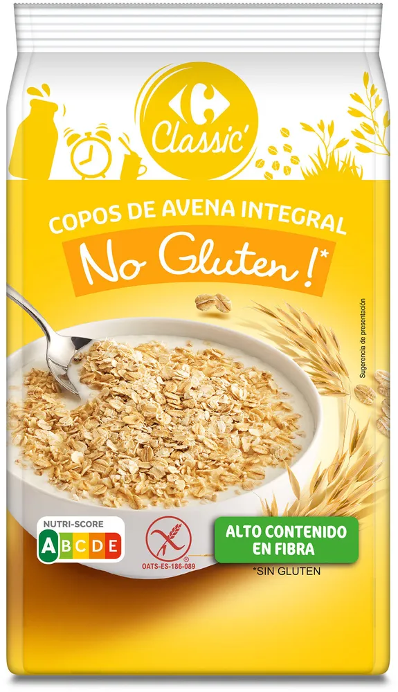 Copos De Avena Integral Sin Gluten