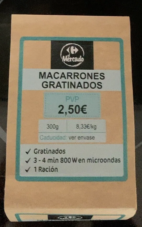 Macarones gratinados