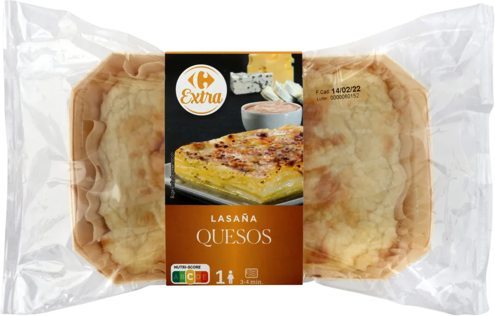 Lasaña quesos