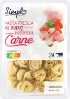 Pasta fresca al huevo rellena carne
