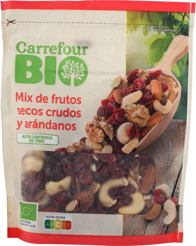 Mix De Frutos Secos Crudos Y Arándanos