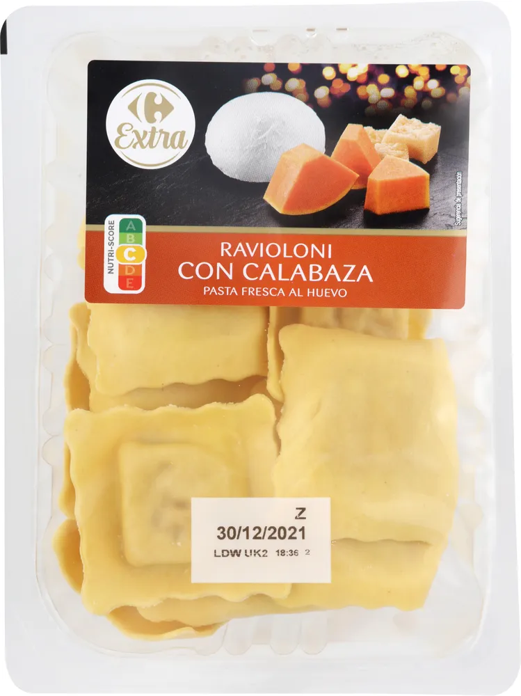 Ravioloni con calabaza