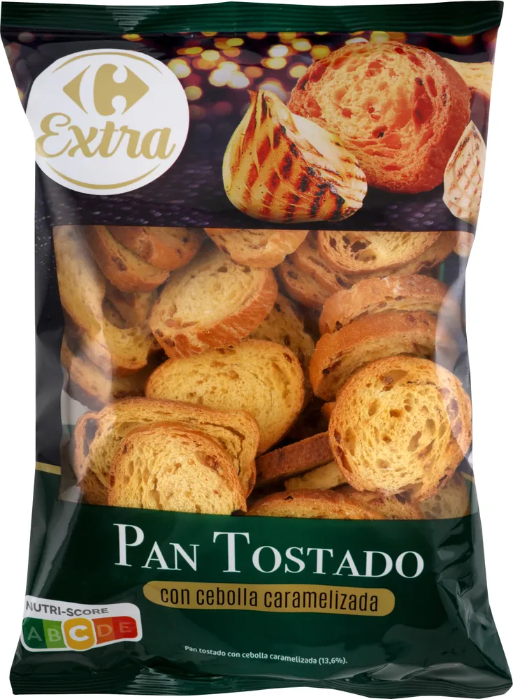 Pan Tostado Con Cebolla Caramelizada