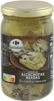 Alcachofas asadas en aceite vegetal y especias