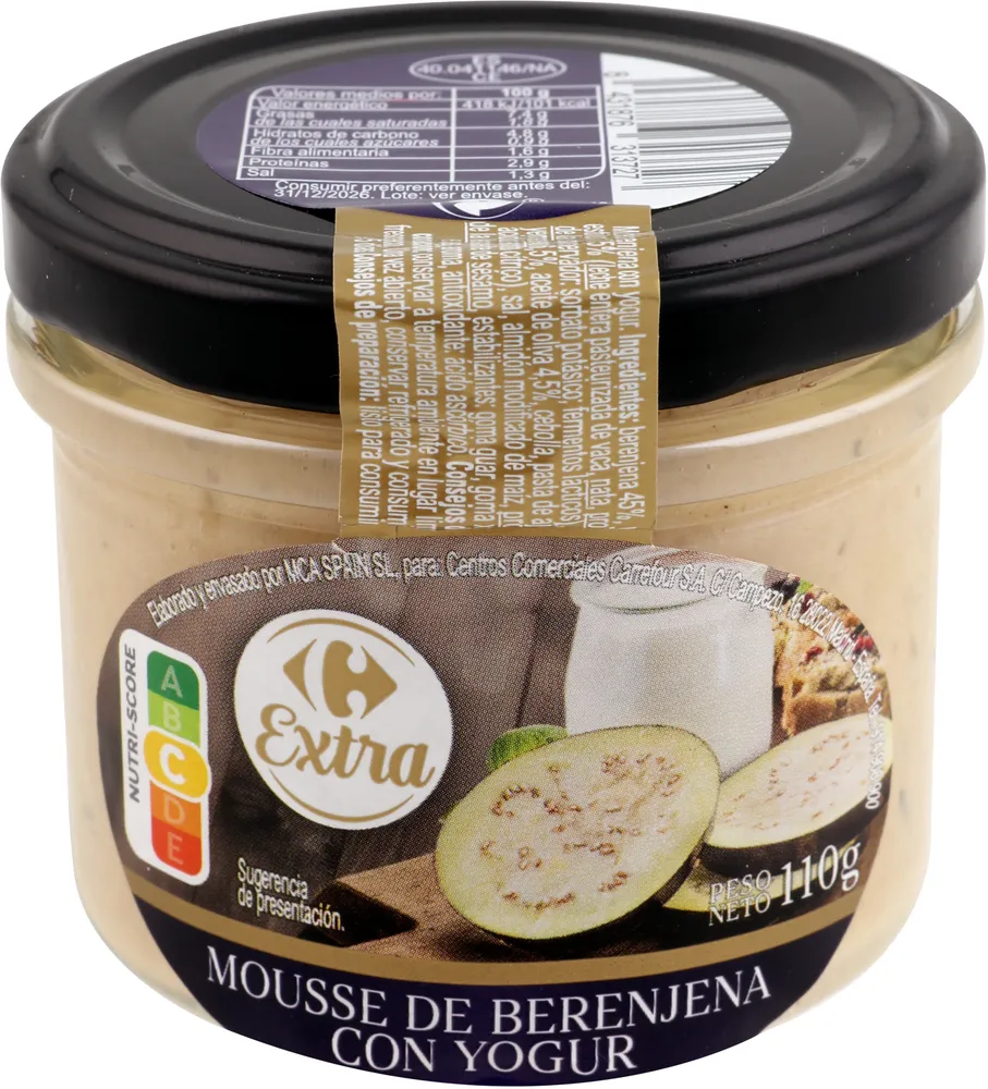 Mousse De Berenjena Con Yogur