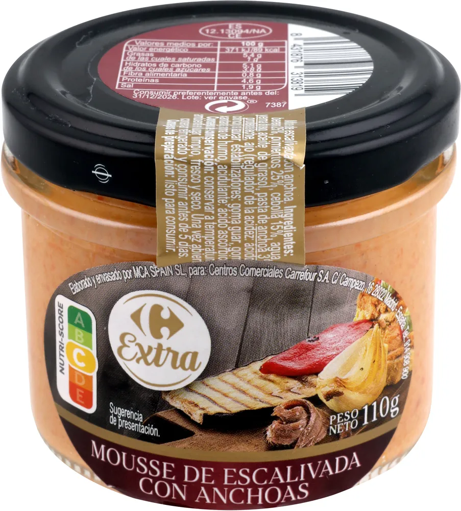 Mousse De Escalivada Con Anchoas