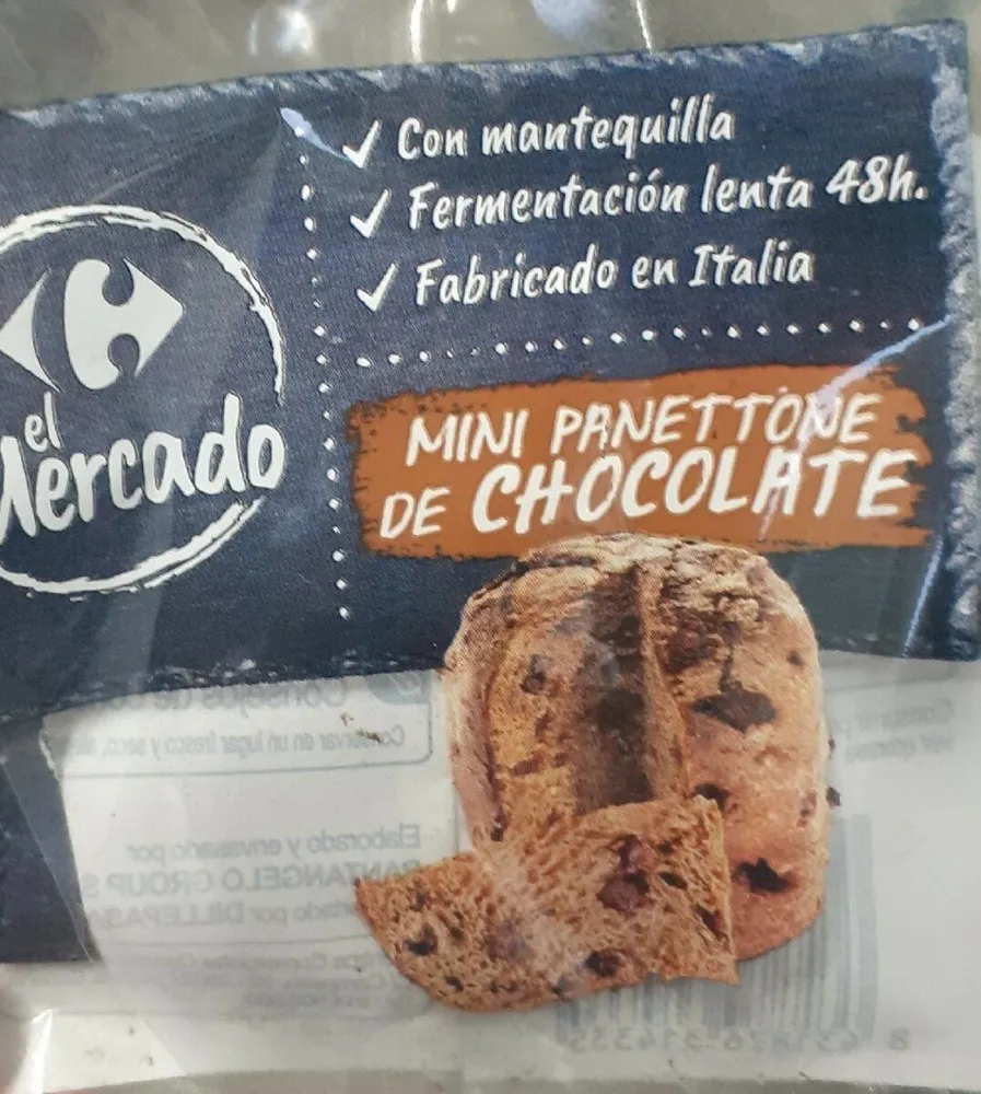 Mini panettone de chocolate