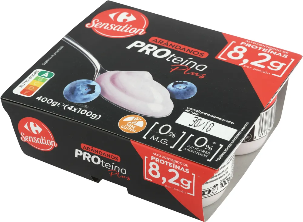 Postre proteína 0% arándanos