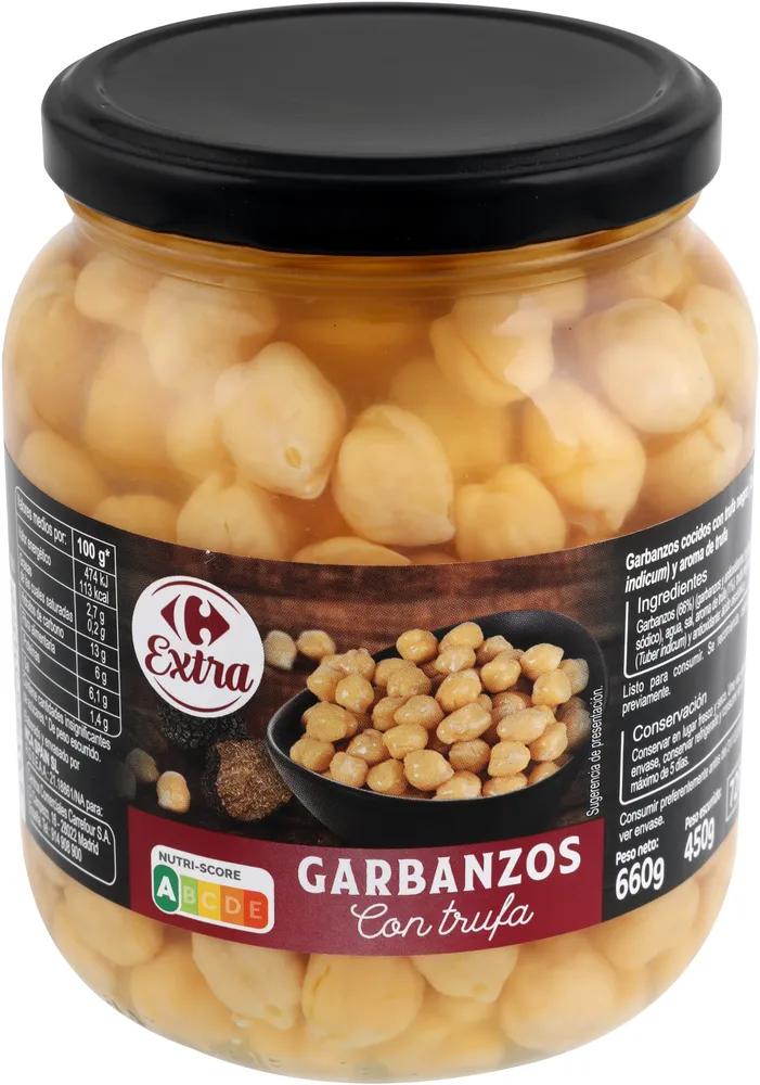 Garbanzos con trufa