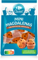 Mini magdalenas pepitas chocolate