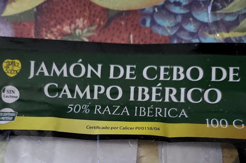 Jamón de cebo de campo Iberico
