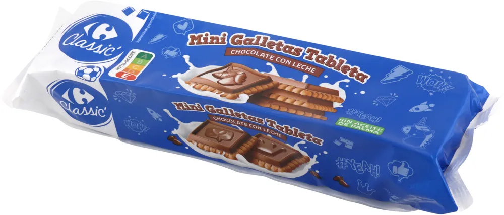 Mini Galletas Tableta chocolate con leche