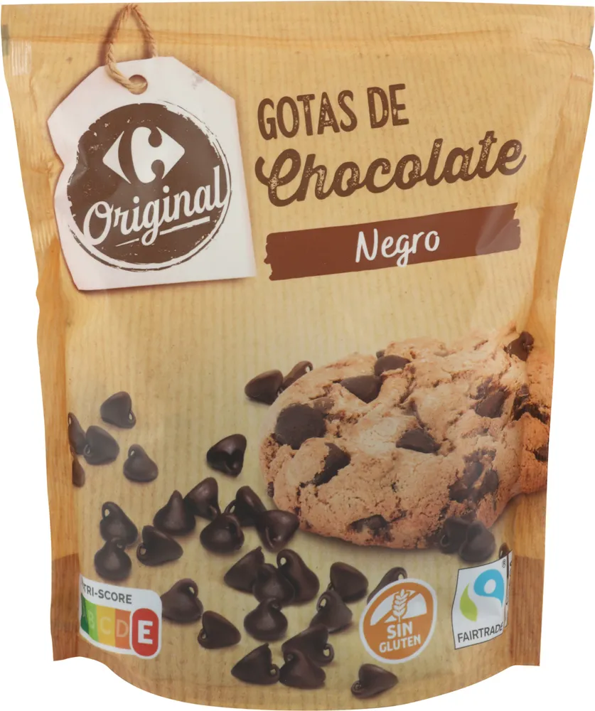 Gotas de chocolate negro