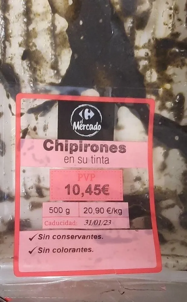 Chipirones en su tinta