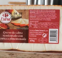 Queso de cabra semicurado con corteza pimentonada