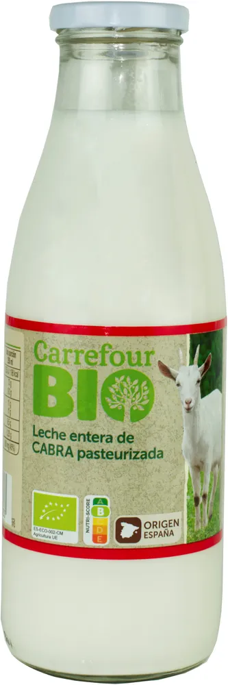 Leche entera de cabra pasteurizada
