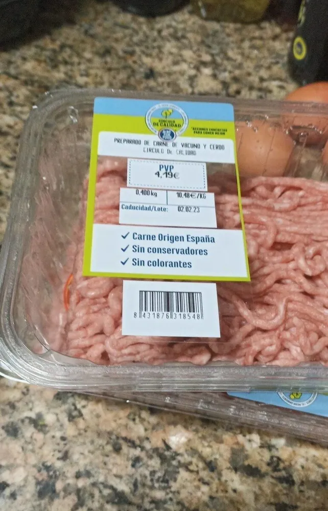 Carne de vacuno y cerdo