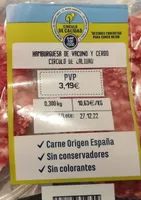 Hamburguesa de vacuno y cerdo