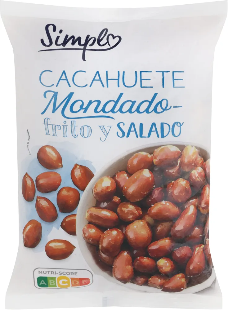Cacahuete mondado frito y salado