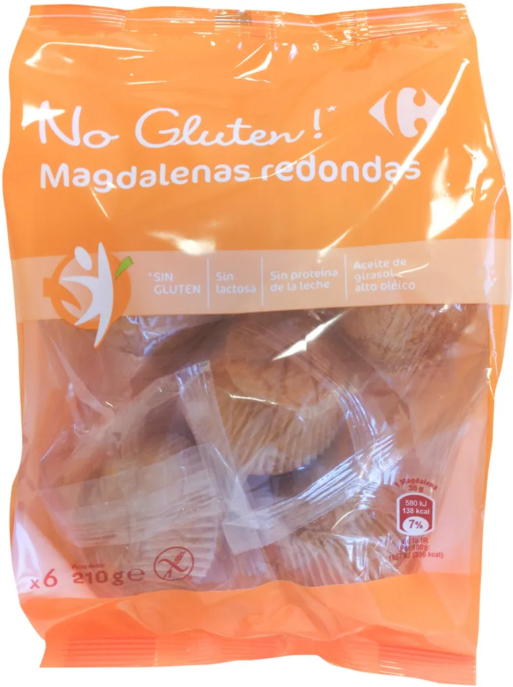 No Gluten! Magdalenas Redondas
