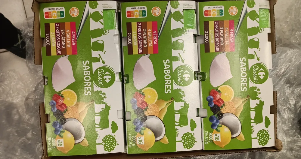 yogur por dieciséis sabores Carrefour