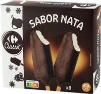 Bombón helado sabor nata